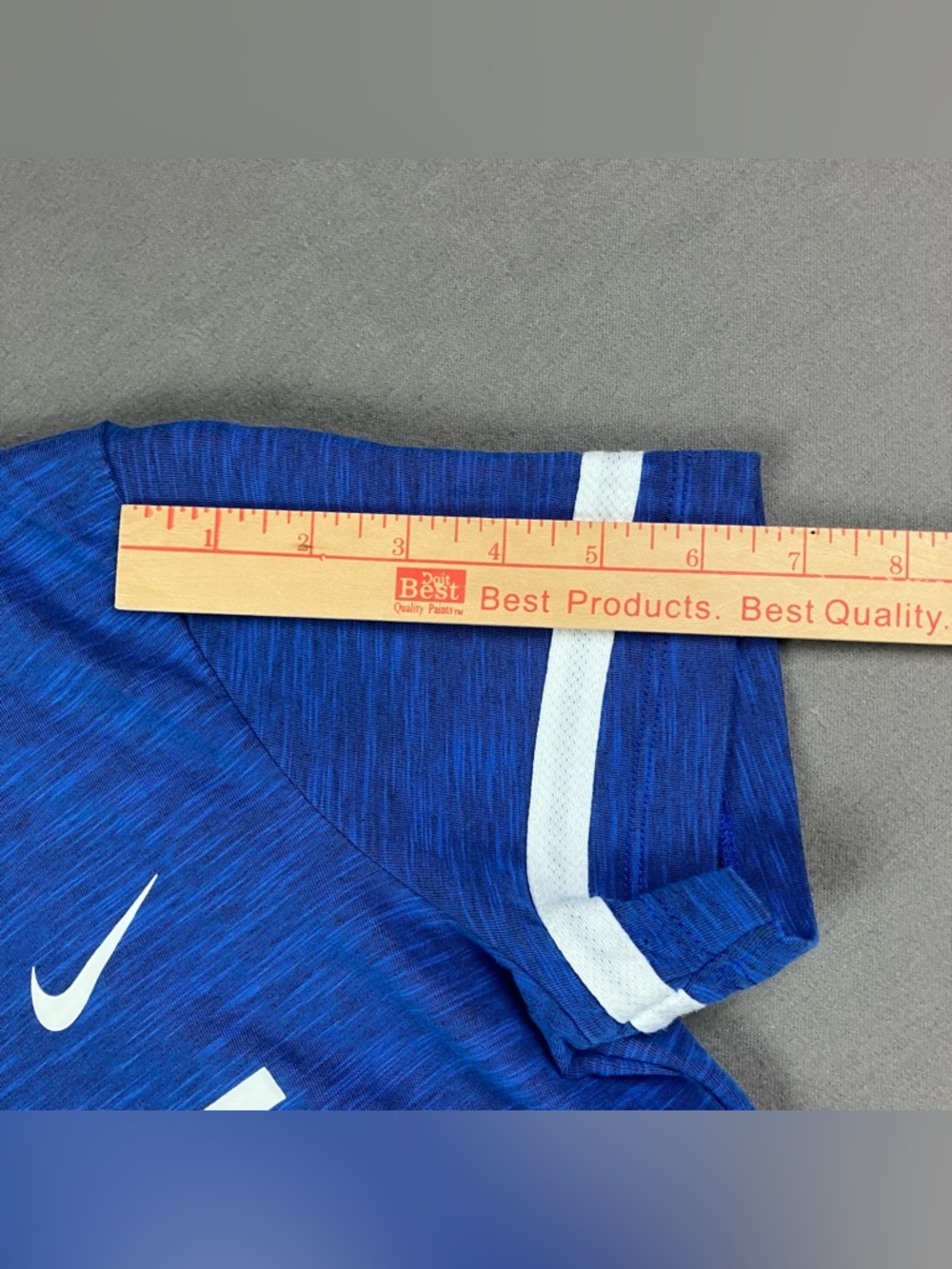 Nike Duke Blue Devils Women’s Shirt Size M Short Sleeve V Neck Blue & White - Picture 12 of 12